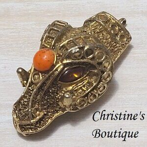 Juliana Jewelry DeLizza & Elster Ram Head Part of Belt Necklace